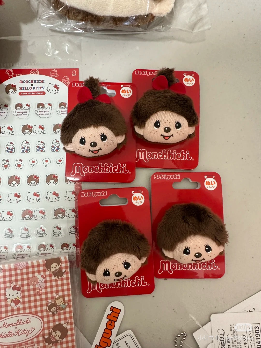 Monchhichi|Plush Badge|H5.5 x W4.5cm approx.