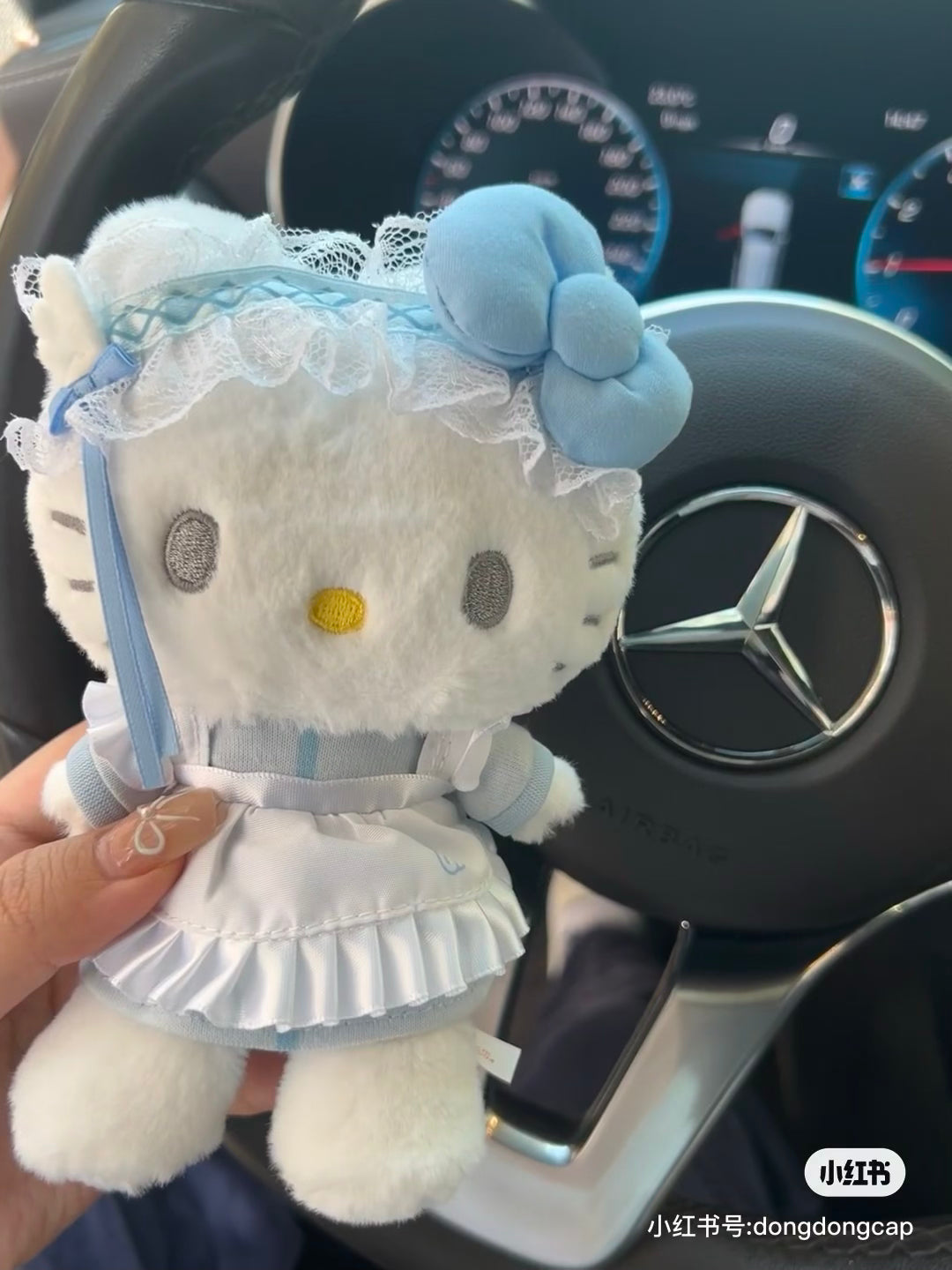 Sanrio|蓝色幻想水色天使系列挂件/包挂|約幅10.5×奥行8×高さ15cm