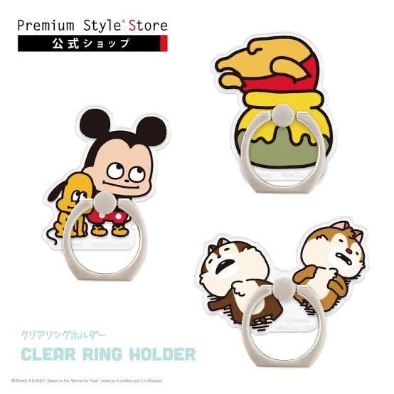Disney|Nishimura yuji西村裕二联名限定手机支撑架/手机扣/手机环|约4.5x0.5x7cm