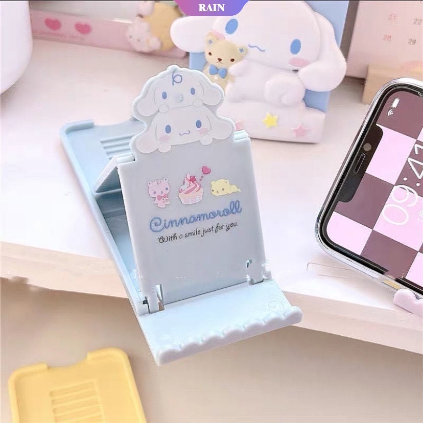 Sanrio|ipad/手机桌面便携支撑/支架/可调节角度/可折叠收起|约6 x 0.7 x 15.7 cm