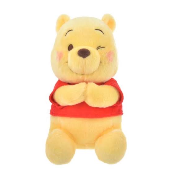 Disney|pooh‘s day 小熊维尼wink公仔/玩偶/手部有磁吸/可变换位置/和其他磁吸公仔互动|高さ約23.5×幅15×奥行き15(cm)