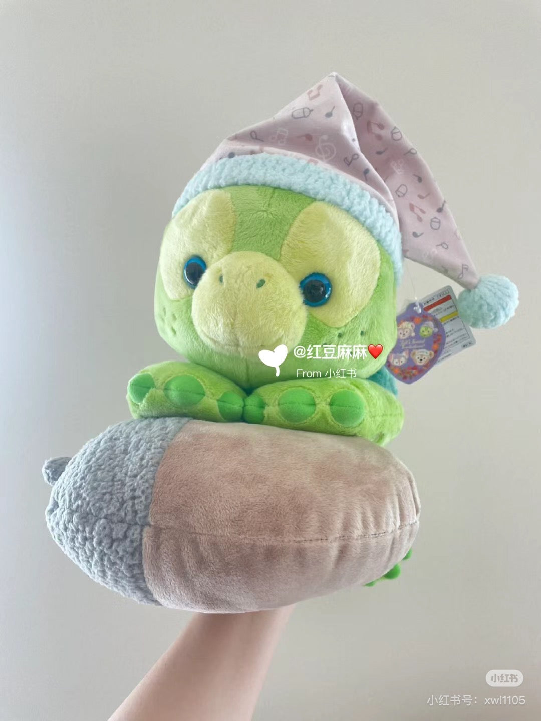 Disney迪士尼|2024东迪秋日睡衣派对Olu小龟毛绒趴趴抱枕