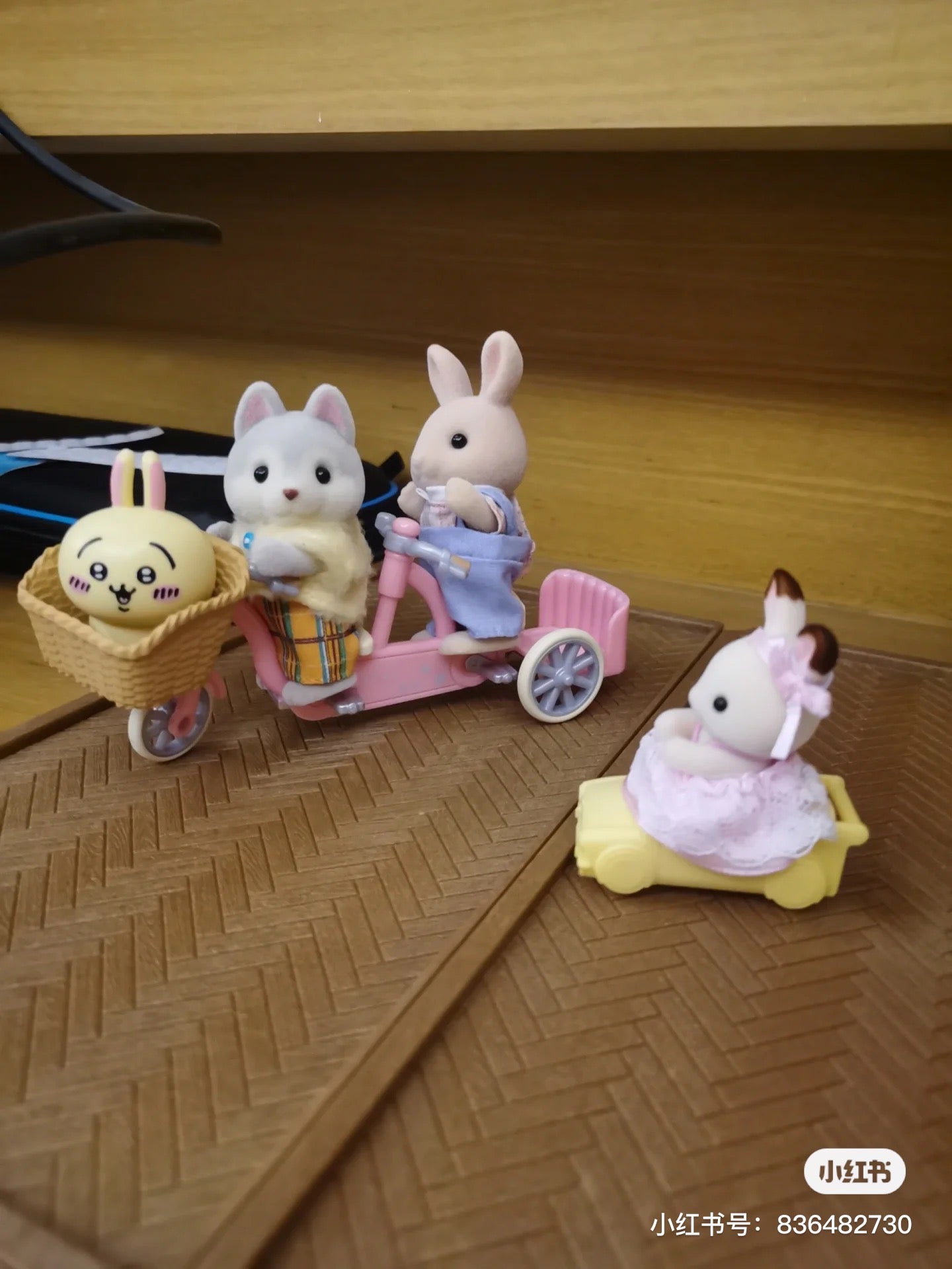 SylvanianFamilies森贝儿家族|Husky-Linnea哈士奇双胞胎骑车套组/玩具/过家家