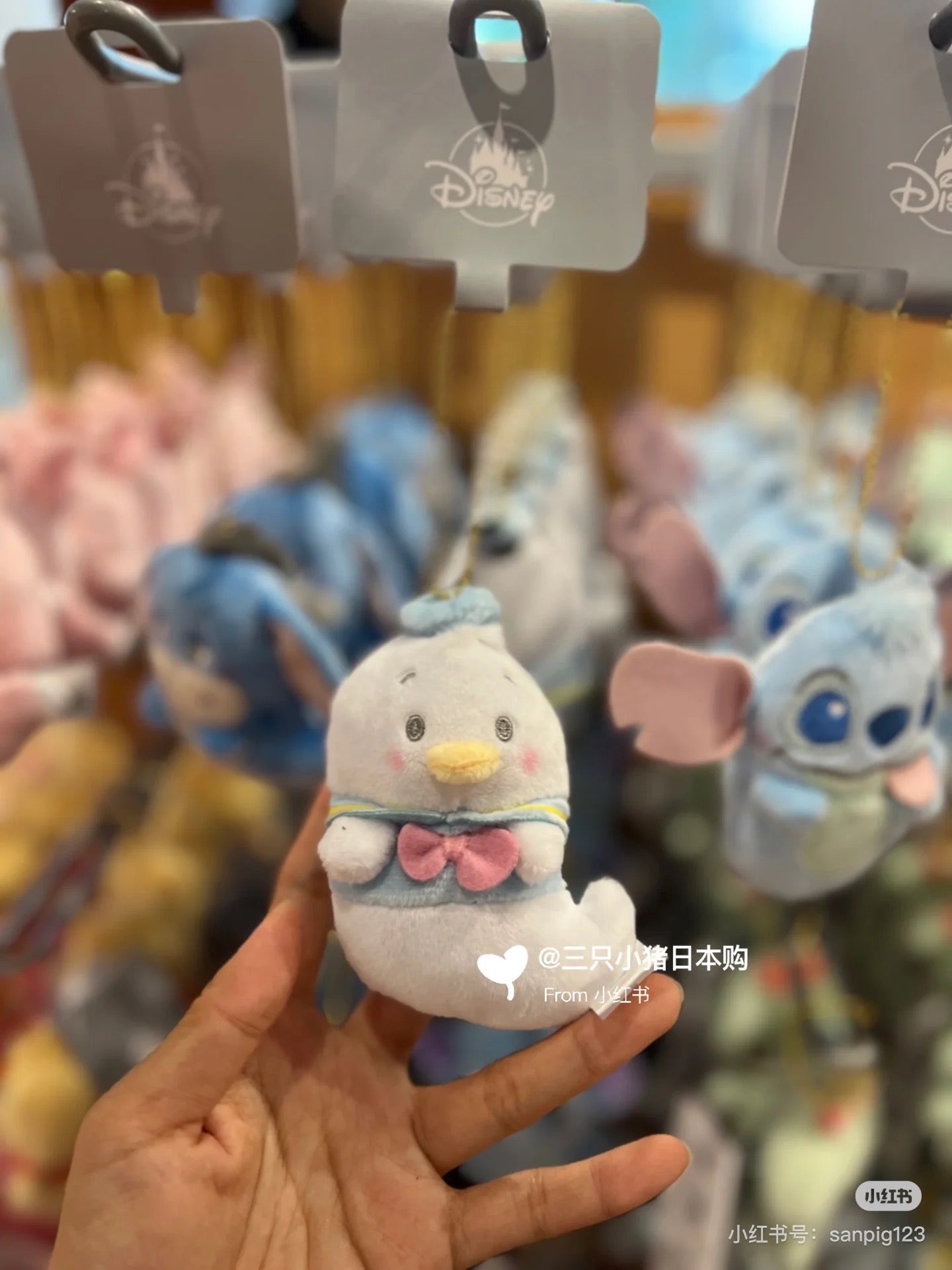 Disney迪士尼|Fluffy Plush Keychain/ Halloween Ghost万圣节幽灵扁扁毛绒挂件/包挂| 约10.5 × 7 × 5cm