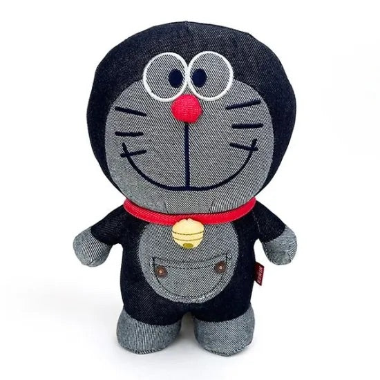 Doraemon哆啦A梦|Edwin联名深黑牛仔玩偶/公仔|约24cm×16cm×13cm