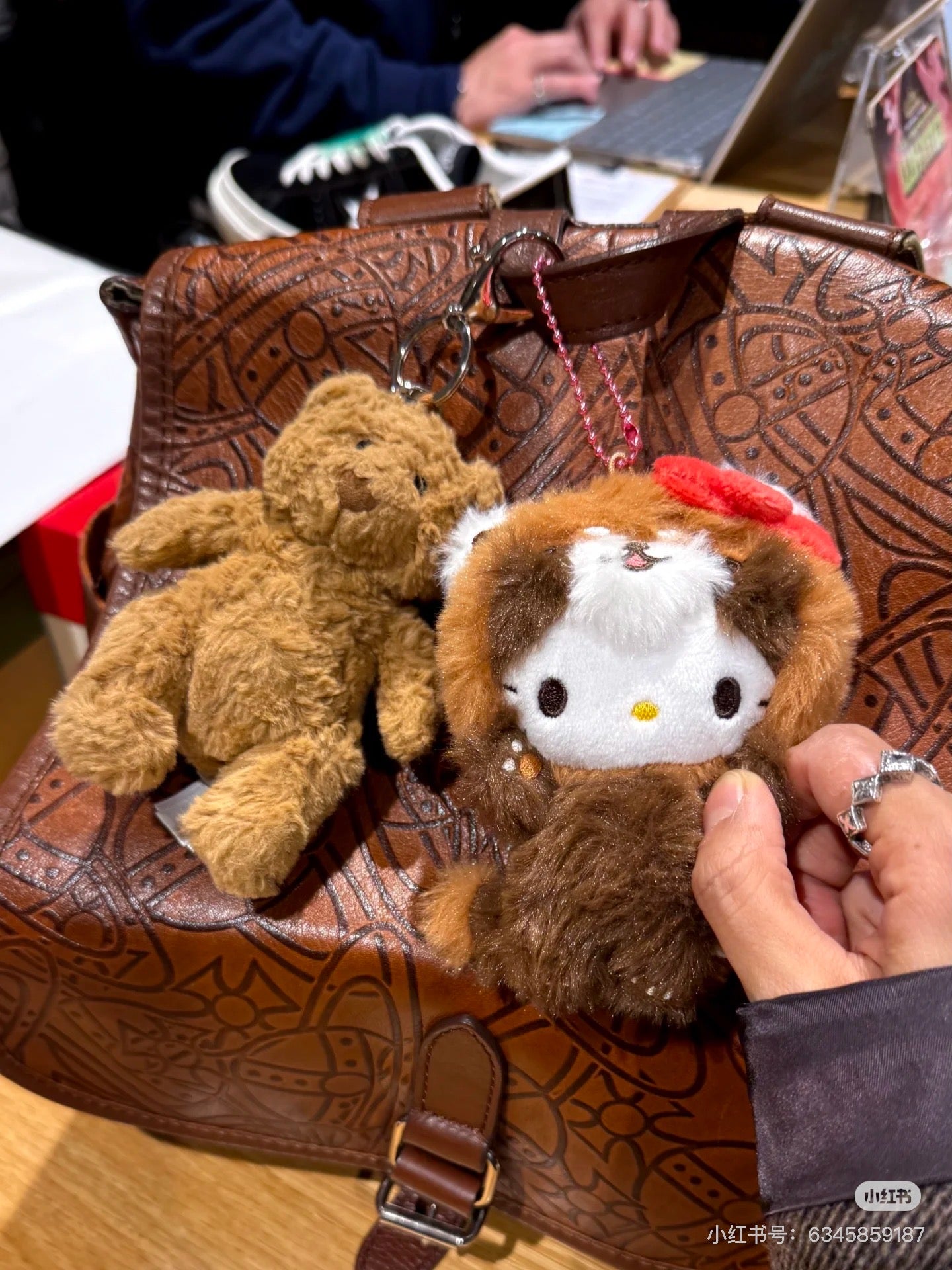 Sanrio|Cheers Banzai Series Anteater Mascot Holder /Plush Keychain|115×85×72mm approx.