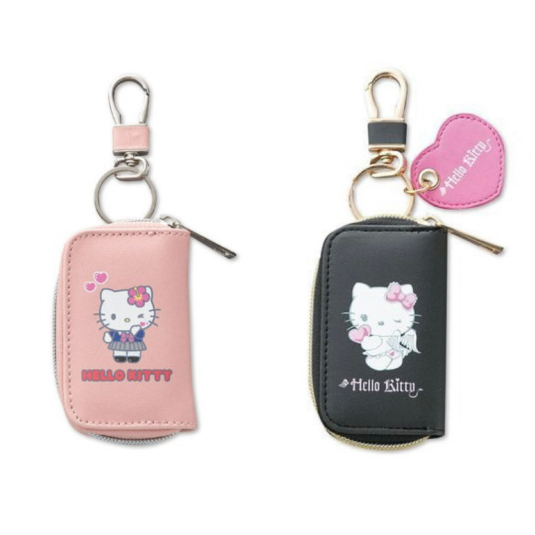 Sanrio三丽鸥|Avail联名皮质感Hello Kitty钥匙包/钥匙扣|约纵9cmx横5.5cmx高2cm