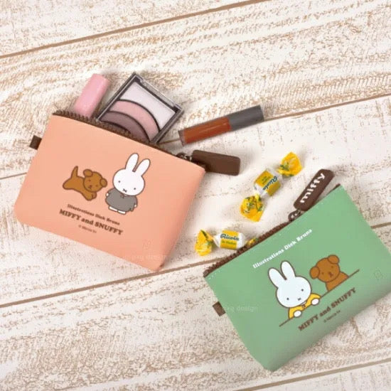 Miffy米菲|卡通图案化妆包/帆布收纳包|约9cm×13.5cm×2cm