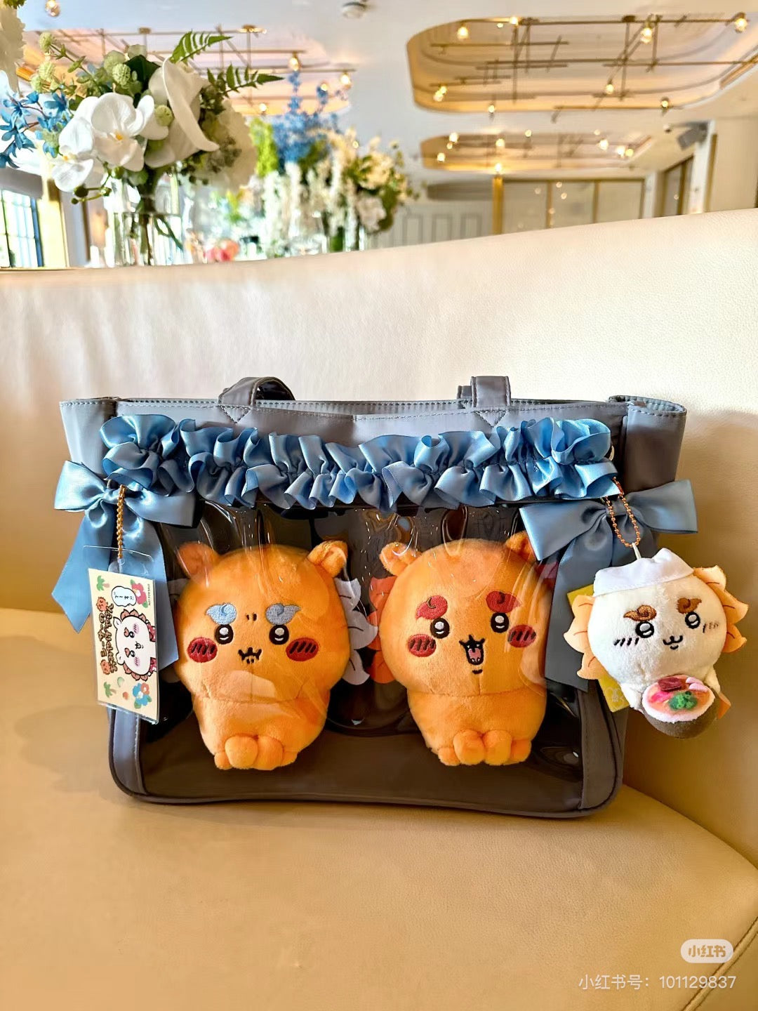 Chiikawa 吉伊卡哇|风狮祭狮萨/拉面狮萨公仔/玩偶|约H140 x W150 x D70mm