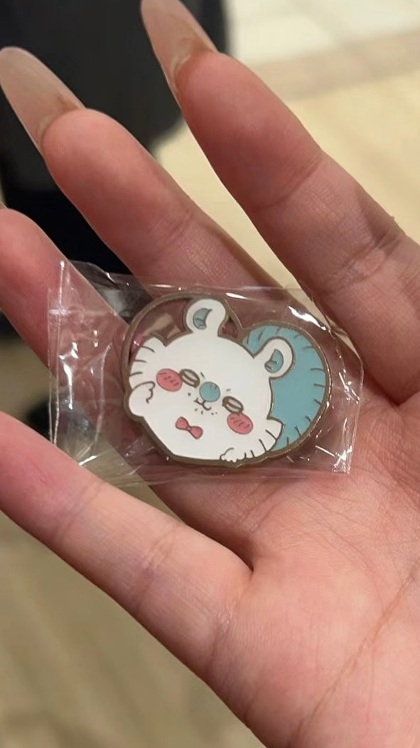 Chiikawa 吉伊卡哇|可爱金边金属徽章盲盒/全12种|1枚入