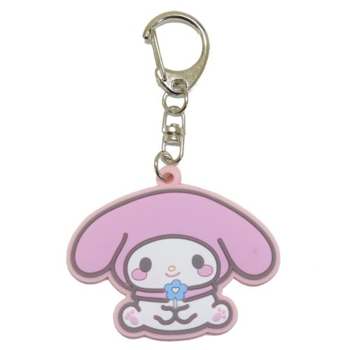 Sanrio|Flora Rubber Keychain/Keyring|65×65×3mm approx.
