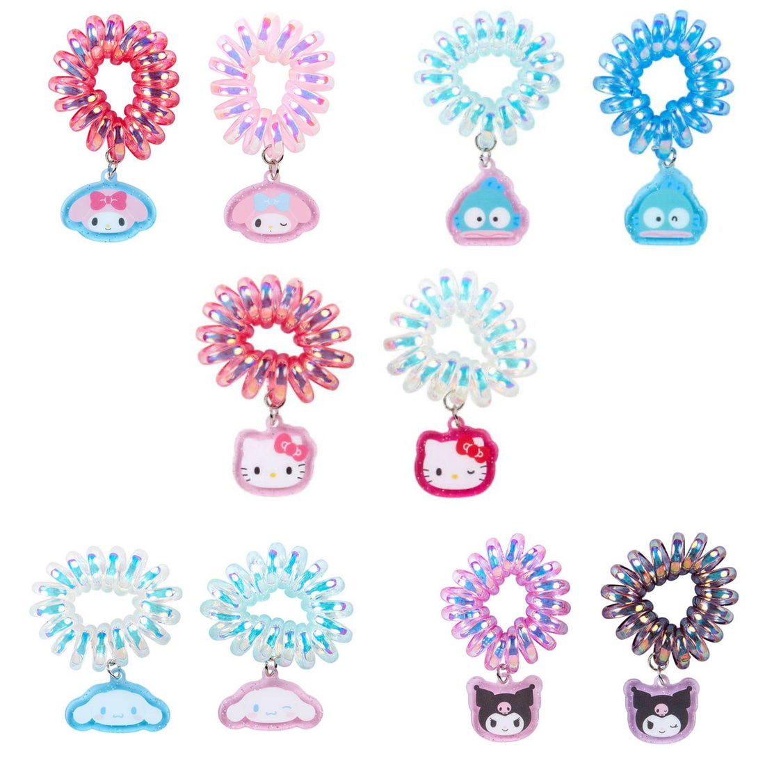 Sanrio三丽鸥|多角色珠光彩色发圈/发饰|2件套