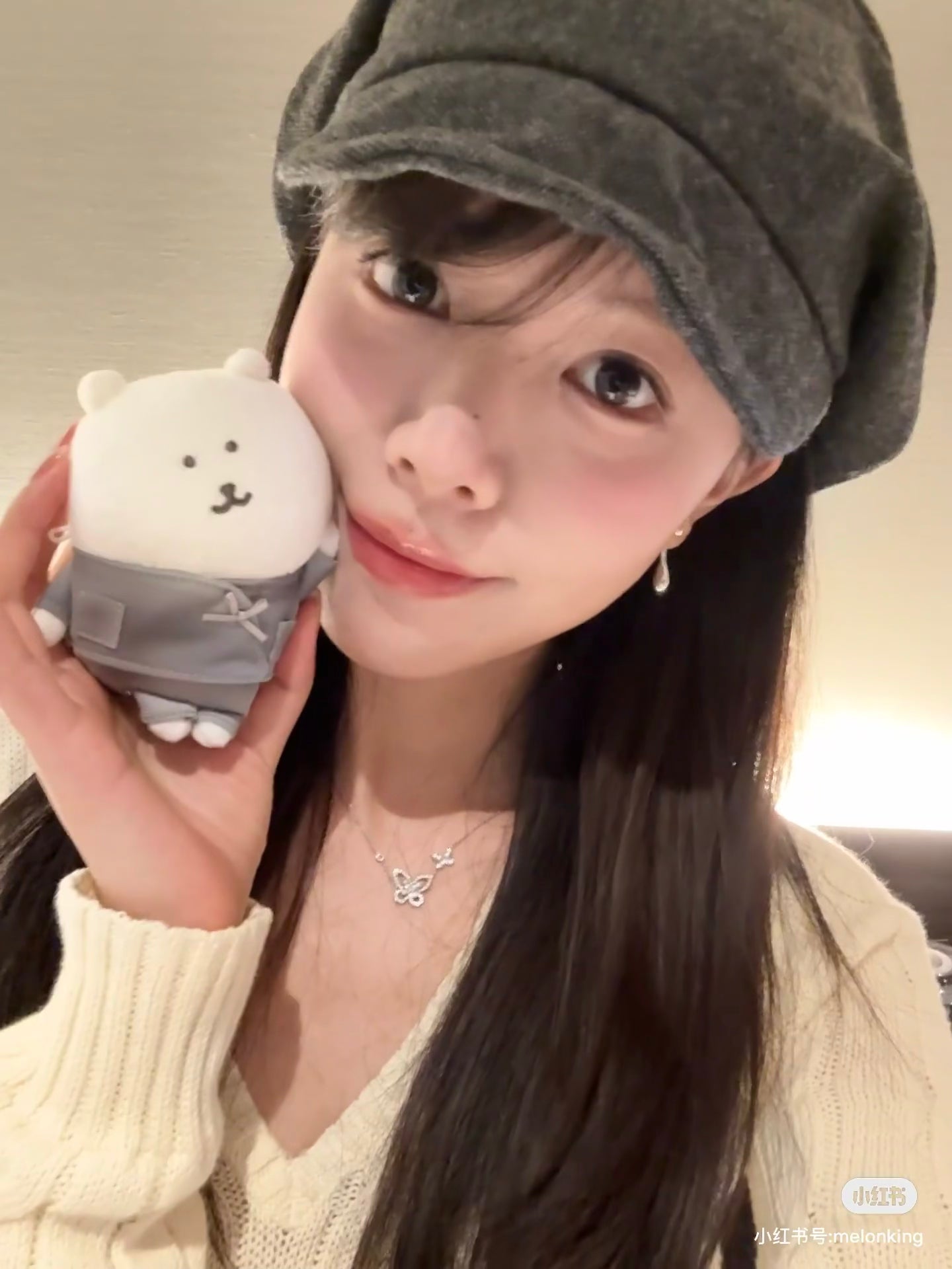 【limit 1】Nagano|Bear in Samue Mascot Holder /Plush Keychain|H90×W120×D65mm approx.