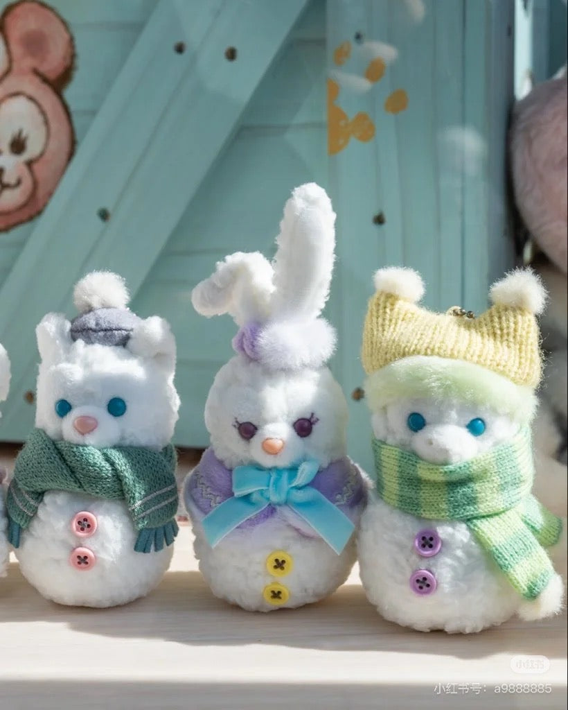Disney|Duffy and friend Winter 2025 snowman Mascot Holder /Plush Keychain