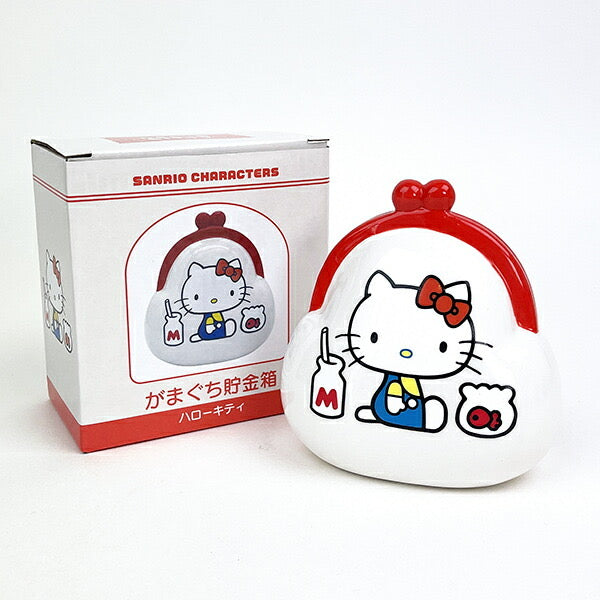 Sanrio三丽鸥|Hello kitty口金包造型陶瓷存钱罐/背面也可爱|约107×110×61mm