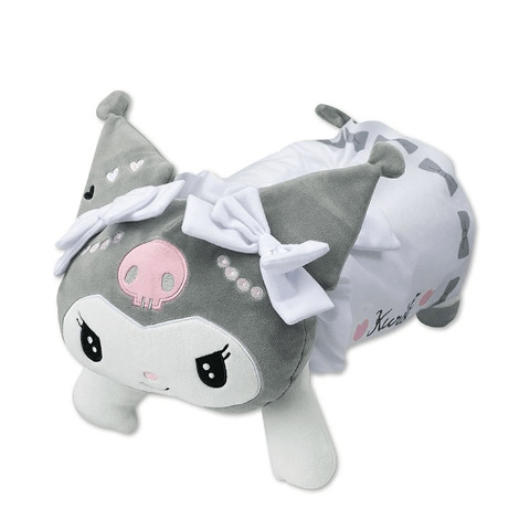 Sanrio三丽鸥|avail联名Kuromi库洛米生日系列趴趴毛绒玩偶纸巾盒