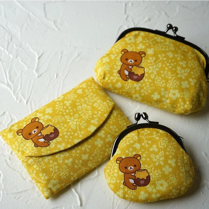 Rilakkuma轻松熊|茶房限定小款口金包|约W90xH80(mm)