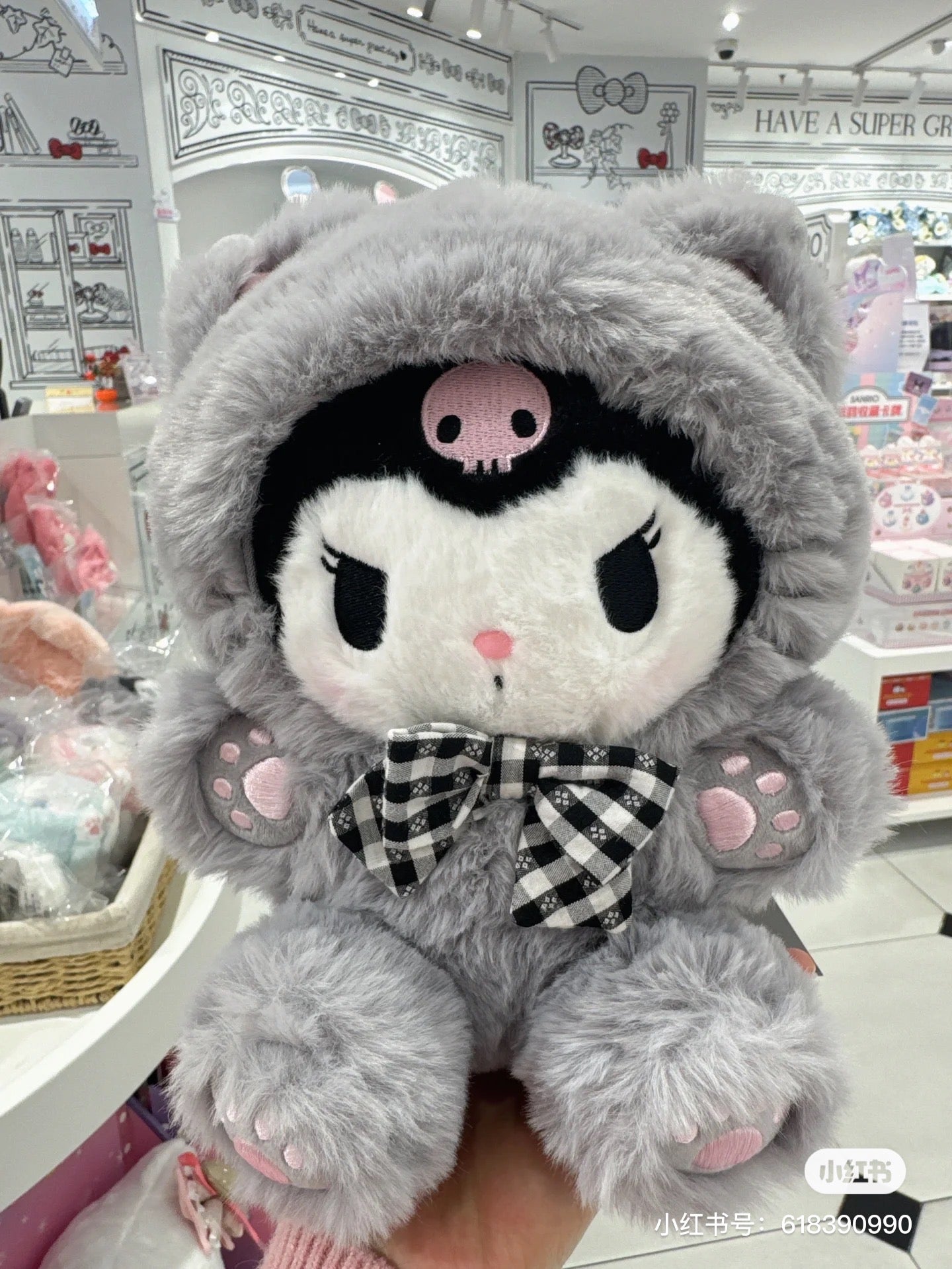 Sanrio|2024奶fufu的限定肉球猫咪系列玩偶/公仔/肉垫垫/粉爪爪/如拿铁系列一样好摸|约17 x 17 x 9cm