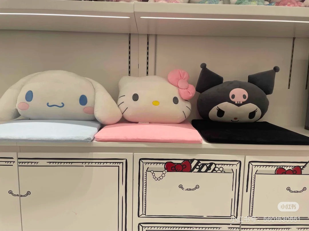 Sanrio|Seat Cushion with Backrest|48×13×30cm approx.
