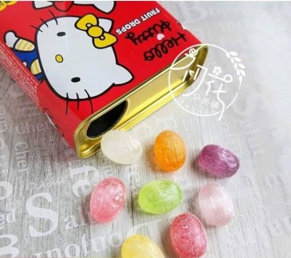 Hello kitty凯蒂猫|铁罐水果糖/高颜值收纳罐|23粒【24.12】
