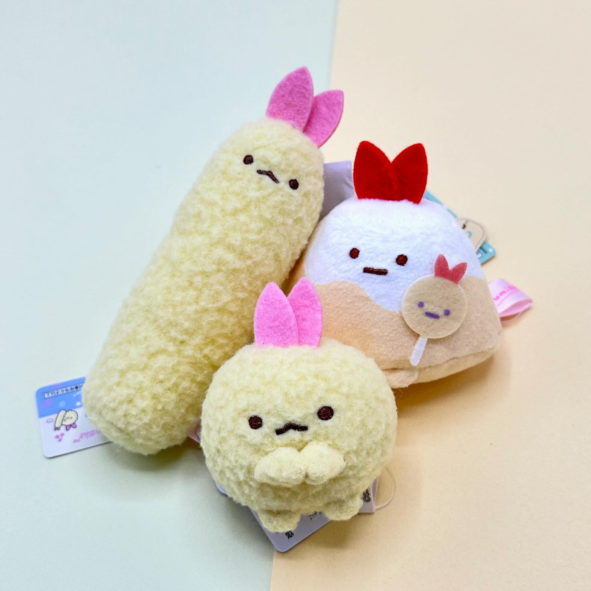 Sumikko gurashi角落生物|Angel Ebiten Idol - Tenori Plush Toy天使偶像系列角色沙包/玩偶|约H55 x W 45 x D 40 mm