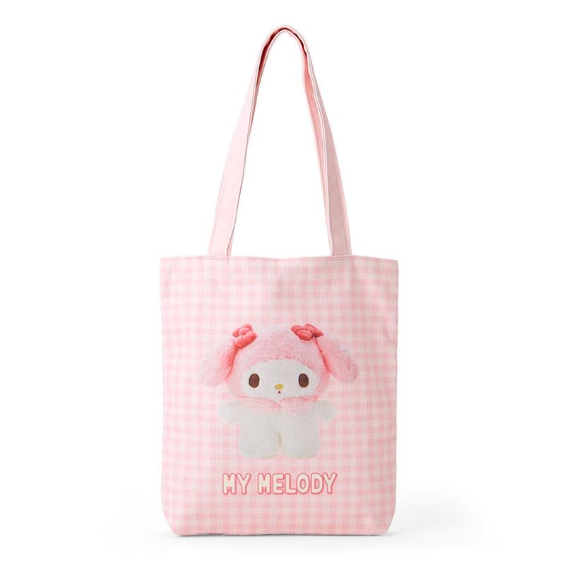 Sanrio| Tote Bag - Pitatto Friends Photo多巴胺格纹系列可爱角色帆布包|约29×5×32cm