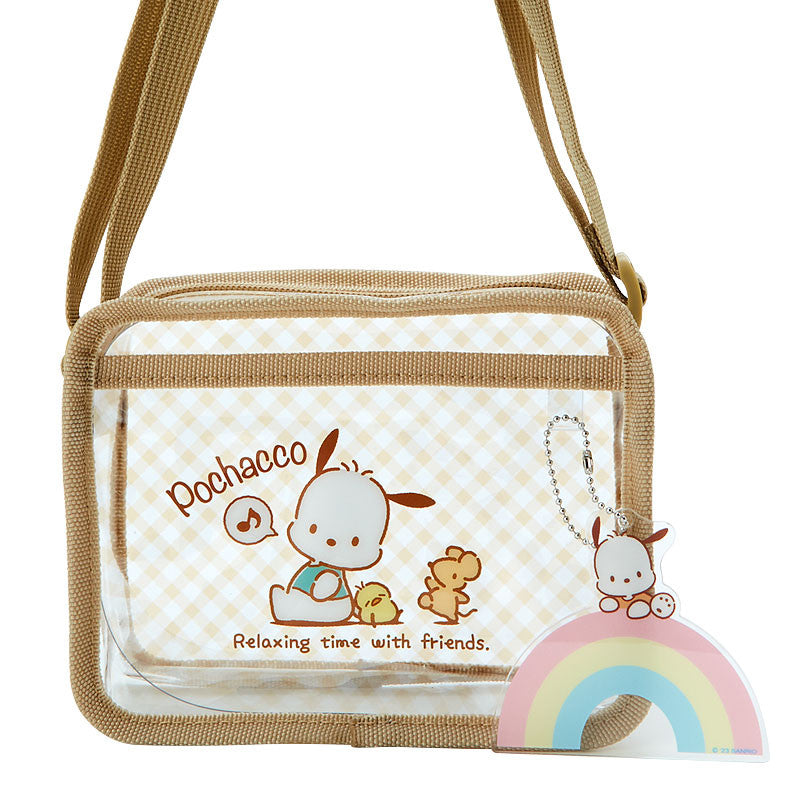 Sanrio|2023帕恰狗透明包组/含小毛巾/贴纸/亚克力挂|约16.5 x 6 x 12 cm