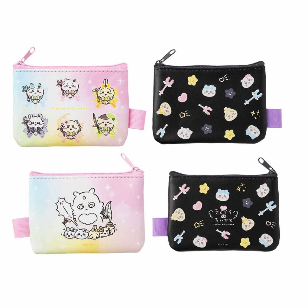 Chiikawa 吉伊卡哇|超魔法少女/小魔仙系列正反不同图案零钱包/收纳包/2只组|各約H85×W125×D10mm