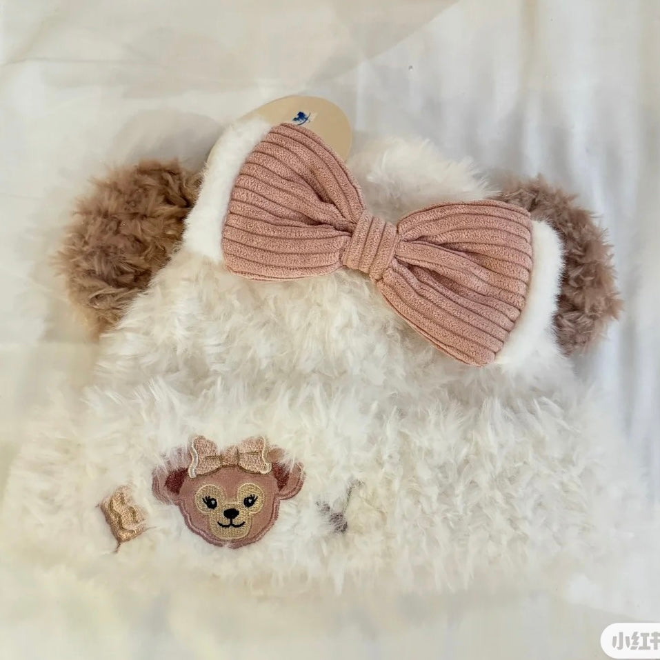 Disney SH|雪莉玫冬日毛茸茸耳朵帽帽/保暖帽