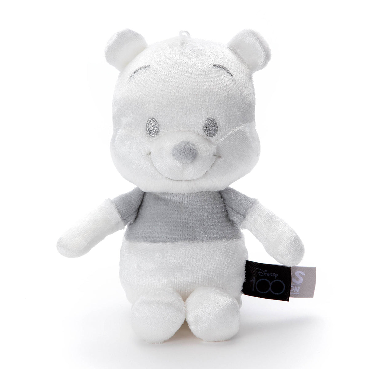 Disney迪士尼|东迪100周年限量铂金色噗噗mini玩偶/挂件