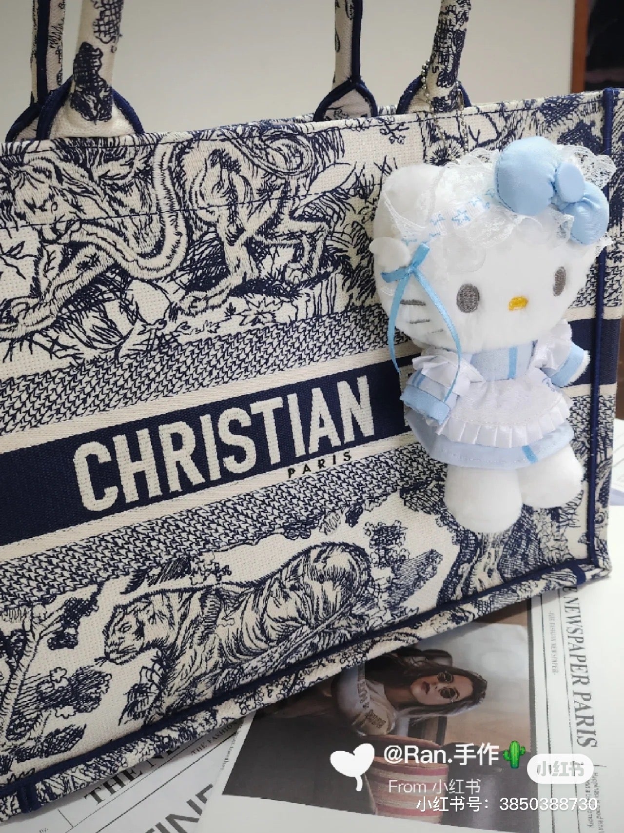 Sanrio|蓝色幻想水色天使系列挂件/包挂|約幅10.5×奥行8×高さ15cm