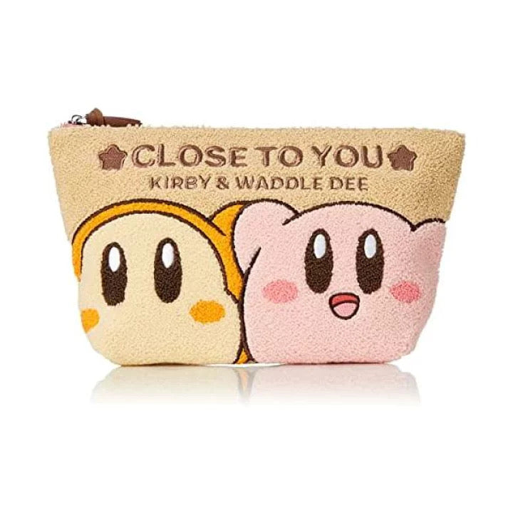 Kirby|we love Kirby限定毛绒绒刺绣植绒大容量化妆包|约W28cm×18cm×4cm