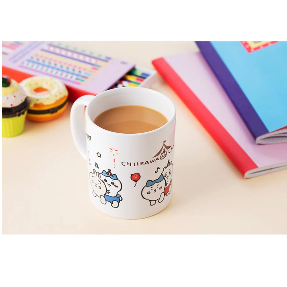 Chiikawa 吉伊卡哇|日本制游乐场/游乐园三小只骑骑乐马克杯|約H95×Φ82mm