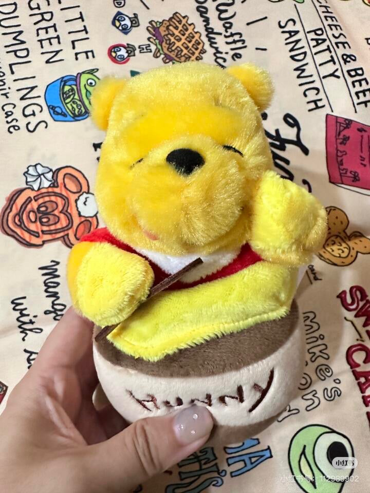 Disney迪士尼|东迪蜂蜜罐子pooh噗噗笑脸毛绒挂件/包挂