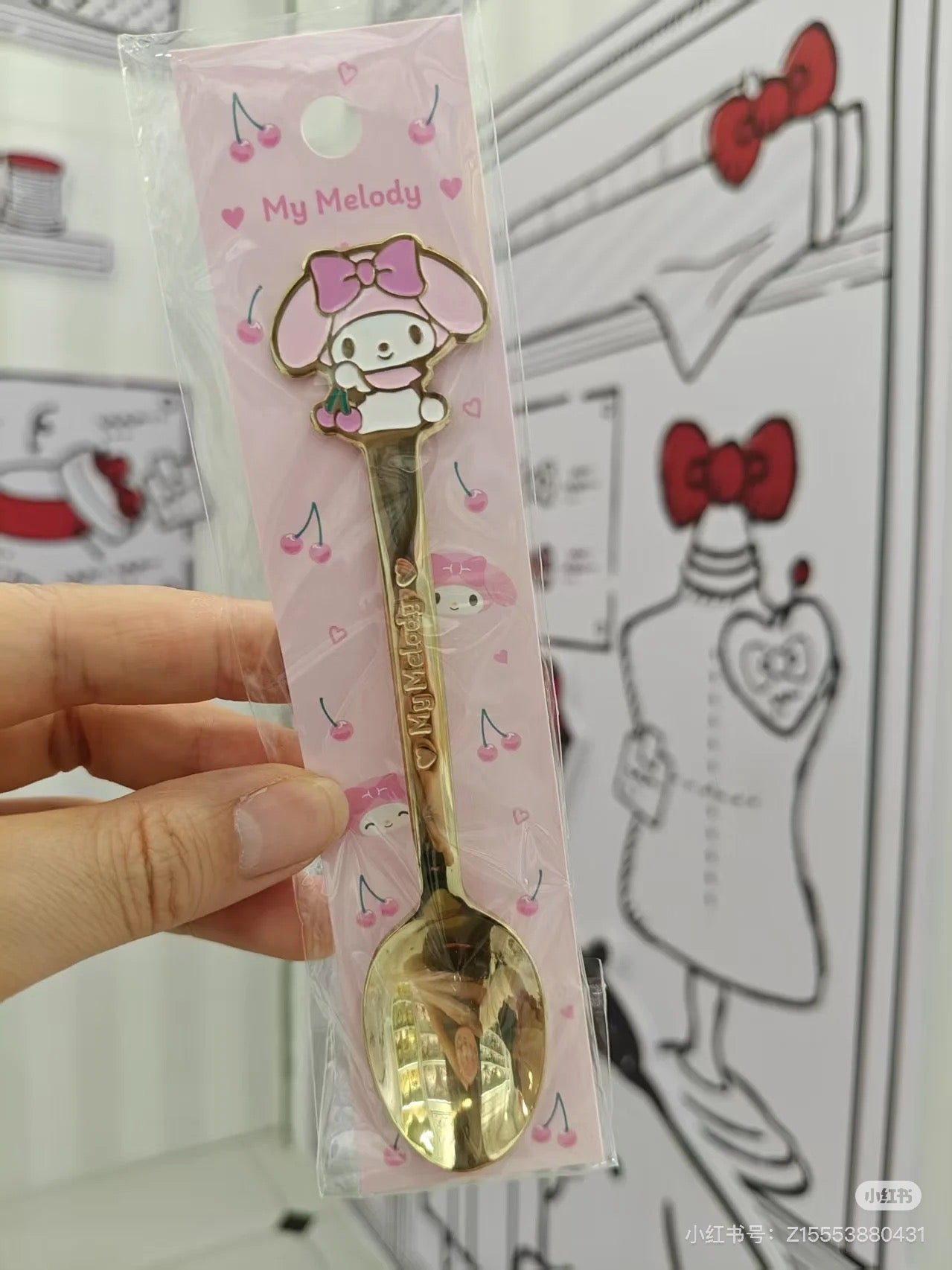 Sanrio|Stainless Spoon|2.9×0.5×14.2cm approx.