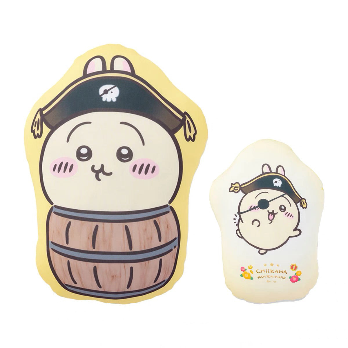 Chiikawa 吉伊卡哇|台场冒险王系列海盗双面图案抱枕