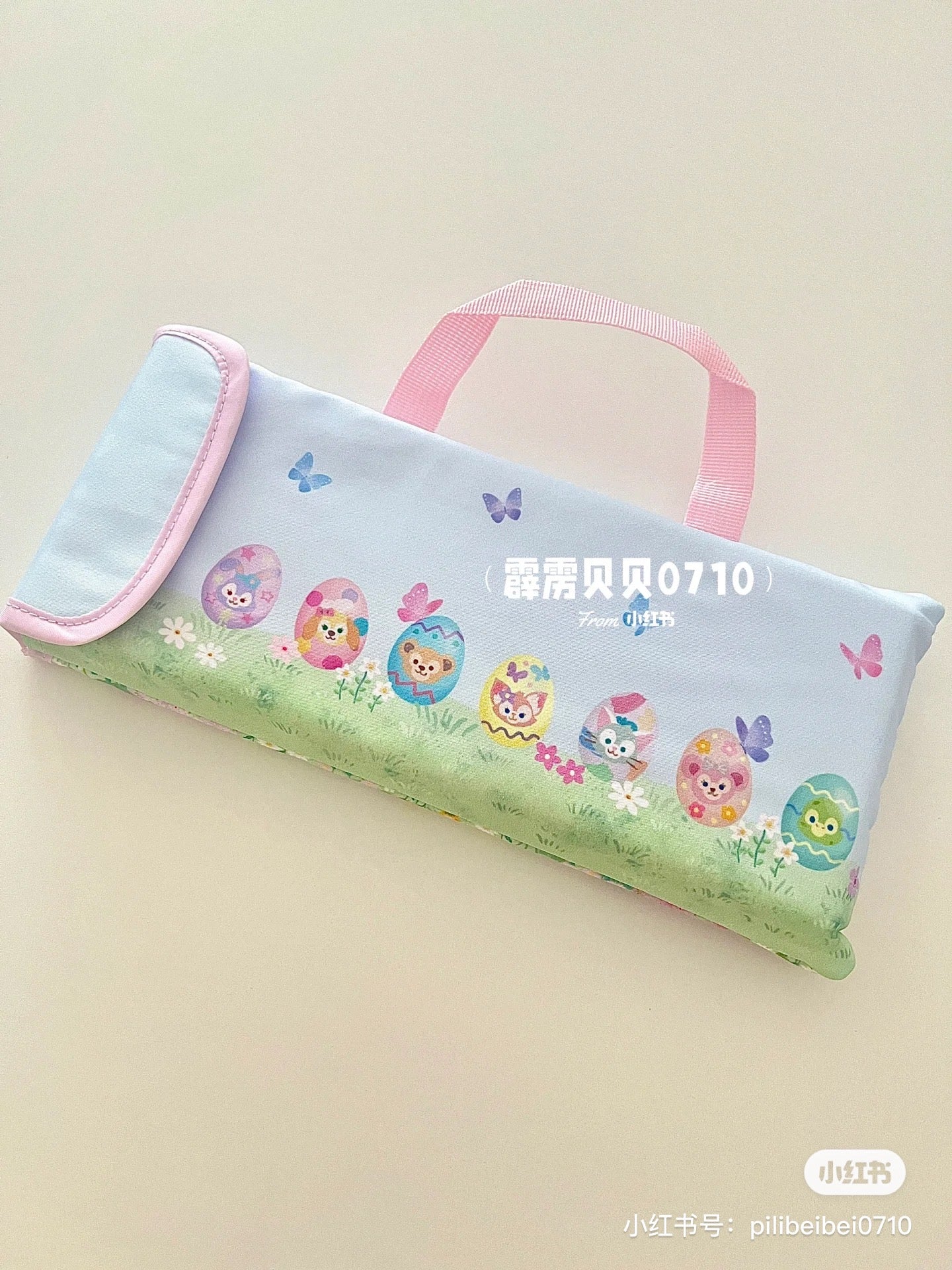 Disney迪士尼|2024东迪春日复活节达菲家族便携坐垫