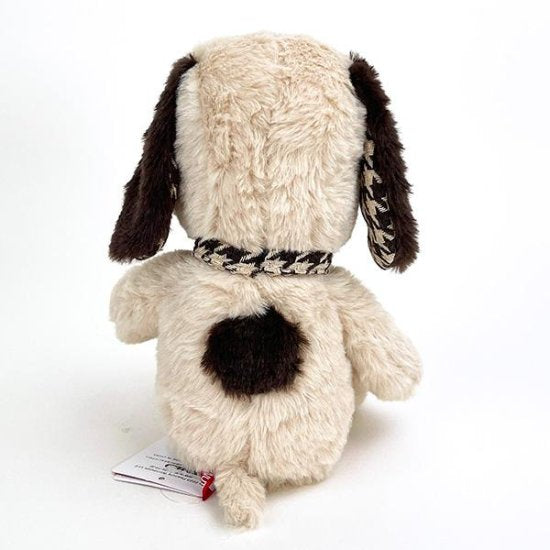 Snoopy史努比|Mocha Check S Plush Toy Interior Brown摩卡茶色千鸟格耳朵超好摸S号毛绒公仔/玩偶|约23cm×17cm×16cm