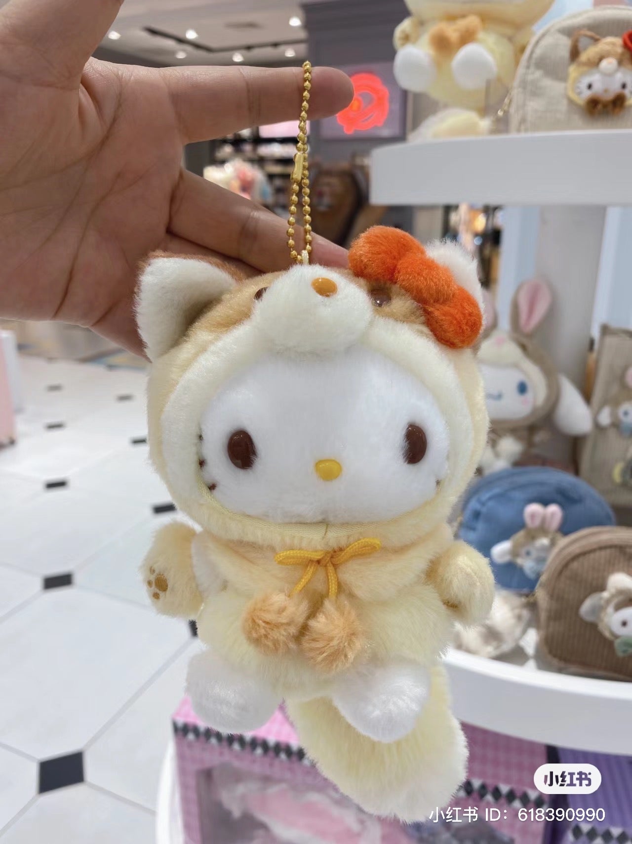 Sanrio|2023全新秋日森林动物限定可爱挂件/大尾巴|约W18×H24×D22cm