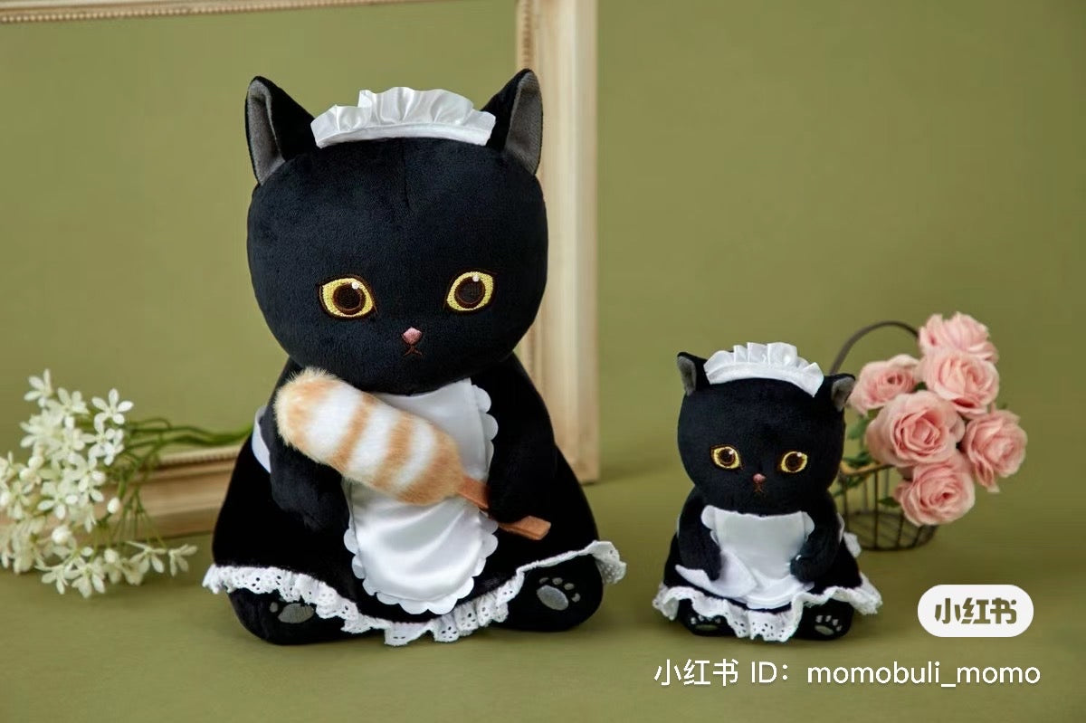 Mofusand|鲨鱼猫黑白女仆风挂件|約H115×W85×D100mm