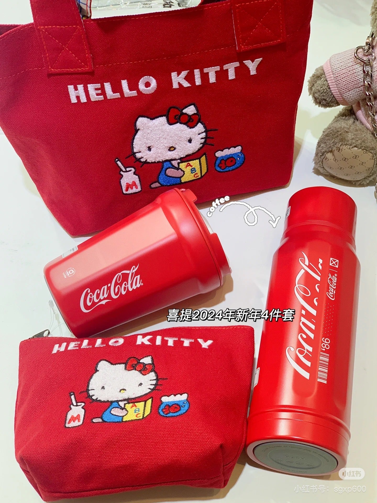 HelloKitty凯蒂猫|Sanrio Hello Kitty 50th Anniversary Classic Mini Tote Bag50周年限定迷你托特包/手提包|约H20 x W30 x D10cm