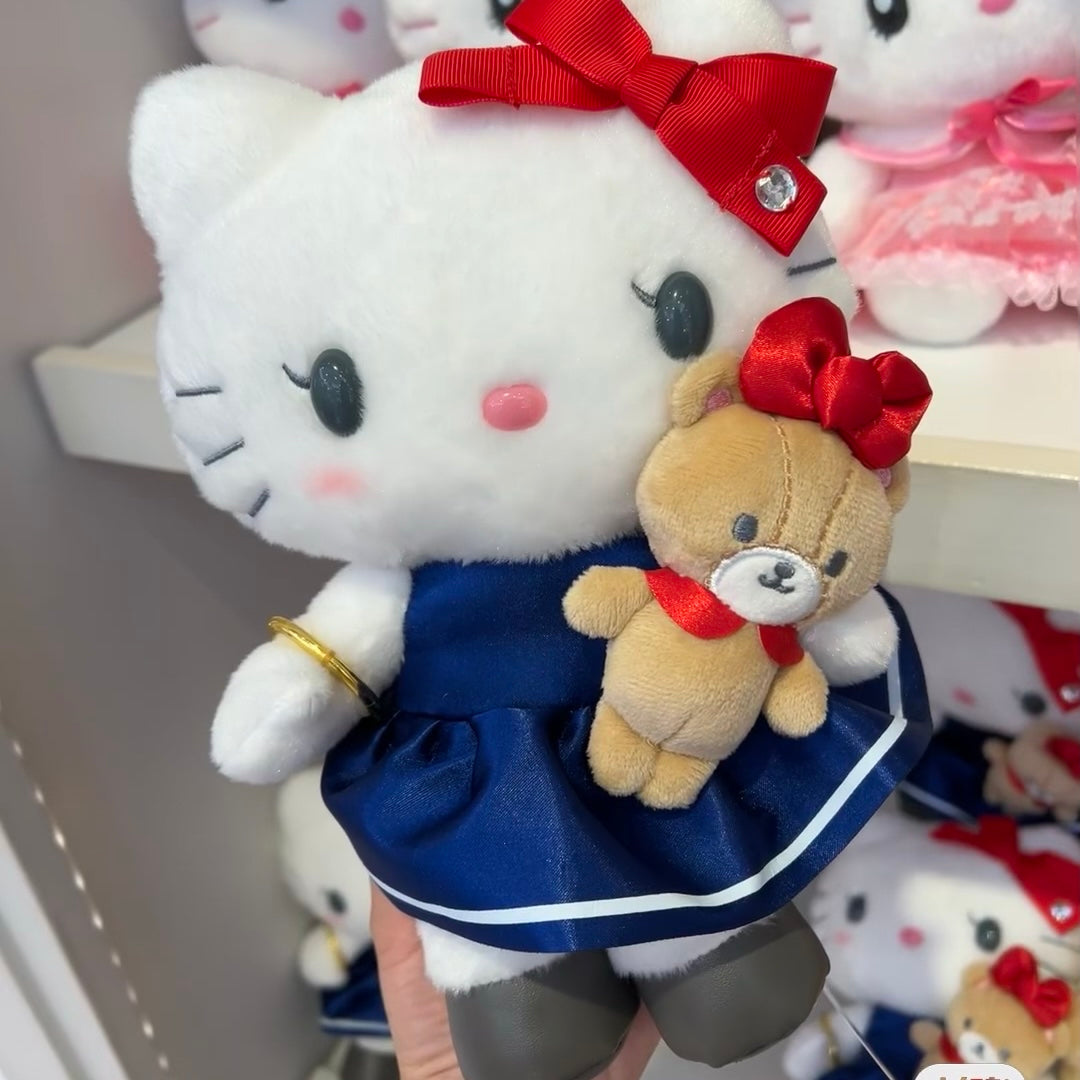 Hello kitty凯蒂猫|USJ长睫毛红蝴蝶结Kitty限定玩偶/公仔/小皮靴