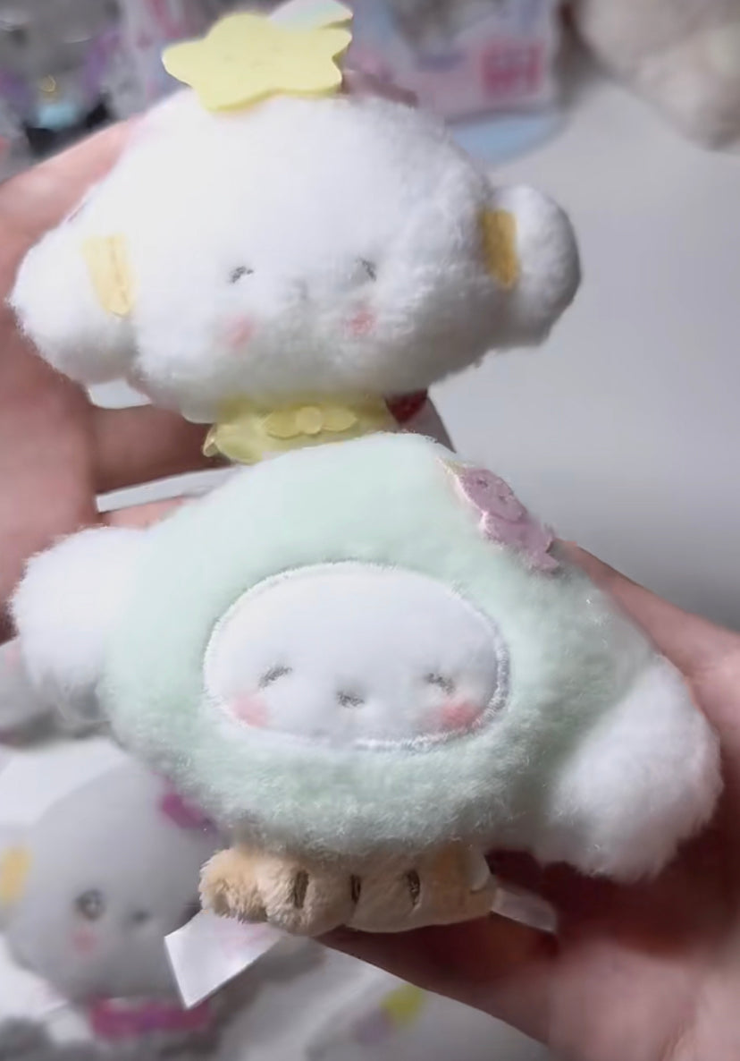 Sanrio|Secret Brooch - Cogimyun / Angel Play Party Blind Box天使小麦云生日系列可爱角色毛绒胸针盲盒/全8种|1枚入