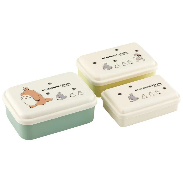 My neighbor totoro|宫崎骏龙猫限定抗菌耐热三个组合式饭盒/餐具/洗碗机/微波炉可用|约540ml /350ml /230ml
