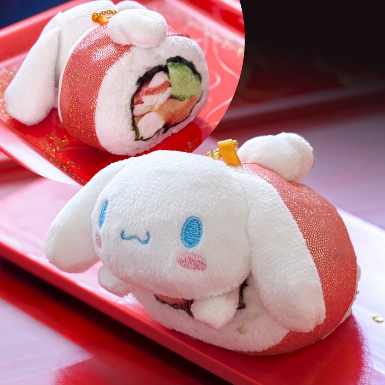 Sanrio三丽鸥|超可爱角色寿司挂件/包挂|約宽10cm × 高度7cm × 高8.5cm