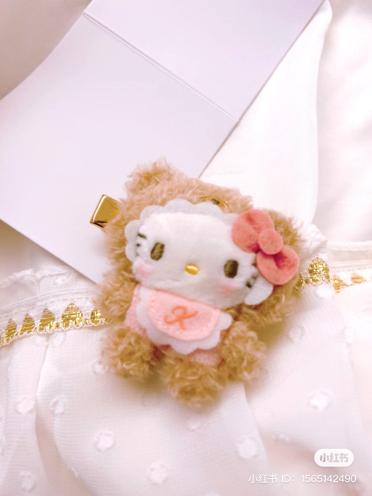 Sanrio|baby拿铁小熊三代毛茸茸发夹盲盒/全8种|1枚入