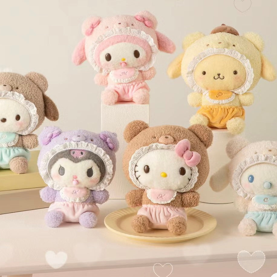 Sanrio|毛茸茸baby拿铁熊三代挂件|约13×8×12.5cm✔️