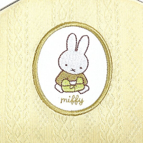 Miffy|accessory case spring knit series pouch|11cm x 14.5cm x 3cm approx.