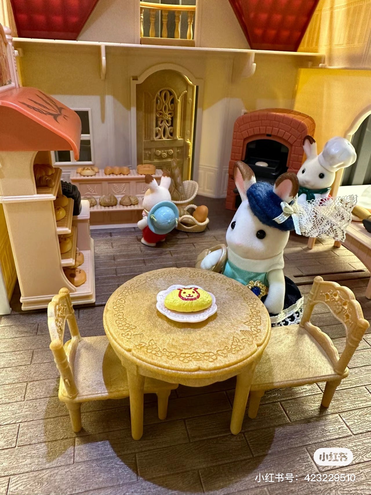 SylvanianFamilies森贝儿家族|Red Roof Cosy Cottage Starter Home-Chocolate Rabbit巧克力兔站宝+甜梦小屋/别墅套组5567