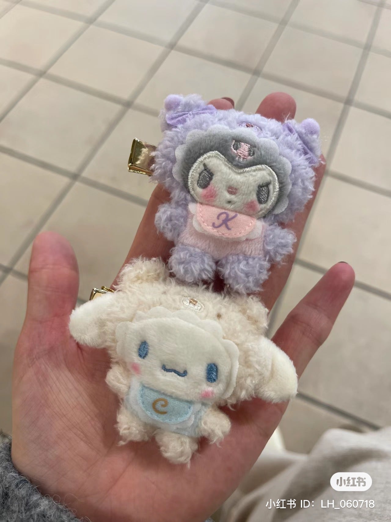 Sanrio|baby拿铁小熊三代毛茸茸发夹盲盒/全8种|1枚入